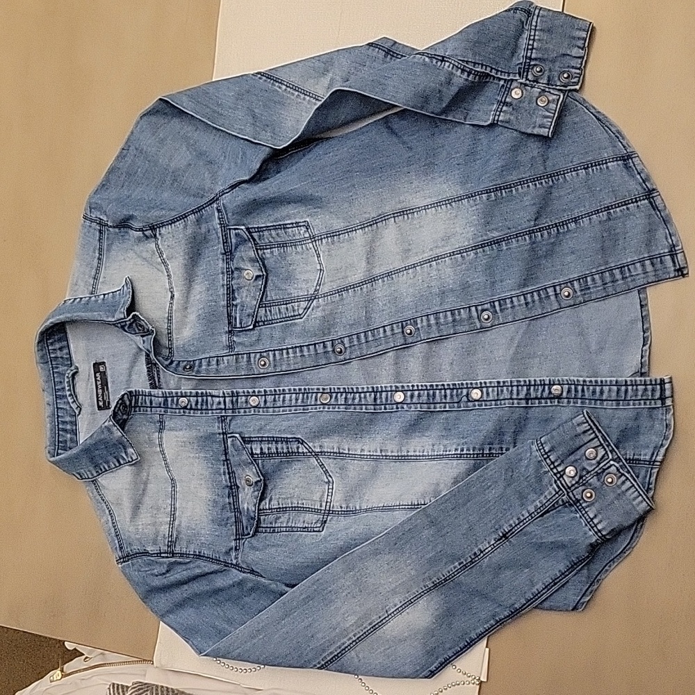 Jeanswear Denim Button Down Shirt